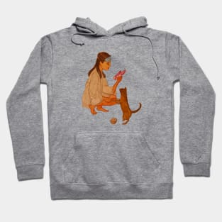 Holly Golightly Watercolor Illustration Hoodie